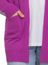 Mauve Basic Pocket Cardigan - Khotwh